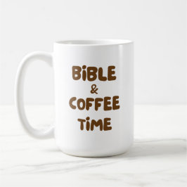 Christian Coffee Brown Typography Lettering Cozy Kaffeetasse