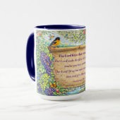 Christian Coffee Mug Floral Scripture Gift Tasse (Vorderseite Links)