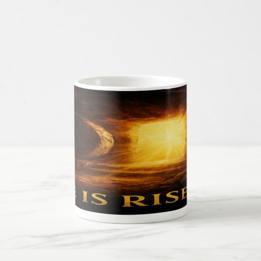Christian Coffee Mug: He Is Risen Kaffeetasse (Mittel)
