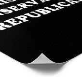 Christian Conservative Republican  Poster (Ecke)