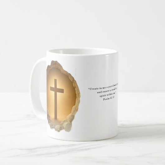 Christian Cross 3D  Kaffeetasse (Vorderseite Links)