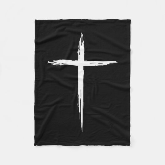 Christian Cross Christians Men Women Jesus Christ Fleecedecke (Vorderseite)