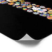 Christian Cross Eggs Easter Poster (Ecke)