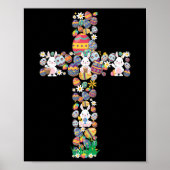 Christian Cross Eggs Easter Poster (Vorne)