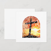 Christian Cross Einladung (Vorne/Hinten)