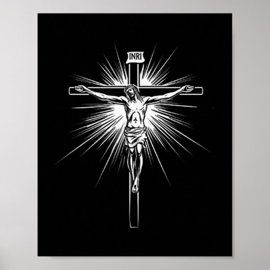 Christian Cross Jesus Christ Men Women Christians Poster (Vorne)