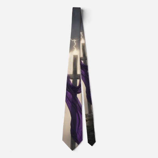 Christian Cross - Ressurection Necktie Krawatte (Vorderseite)