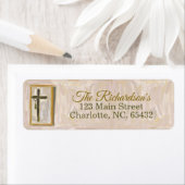 Christian Cross Return Address Label (Insitu)