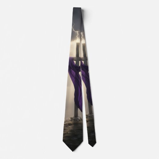 Christian Cross Testimony Necktie Krawatte (Vorderseite)
