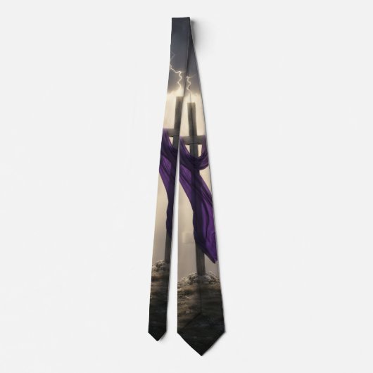 Christian Cross Testimony Necktie Krawatte (Rückseite)