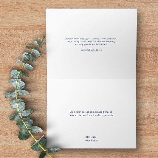 Christian Custom Message Scripture Inspirational Dankeskarte