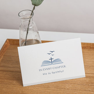 Christian Custom Message Scripture Inspirational Dankeskarte