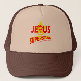 Christian Custom Trucker Cap Jesus is my Superstar Truckerkappe