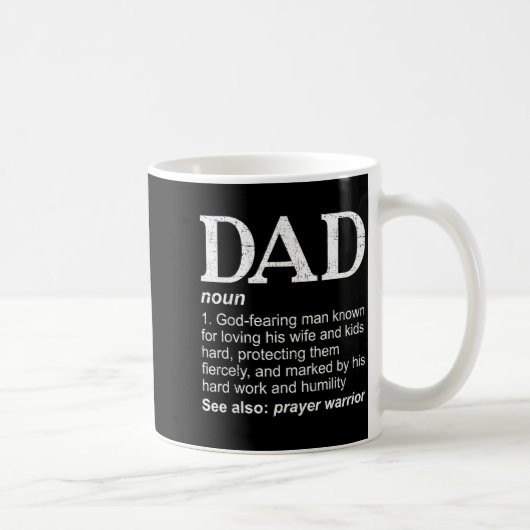 Christian Dad Definition Fathers Day Dad  Kaffeetasse (Rechts)