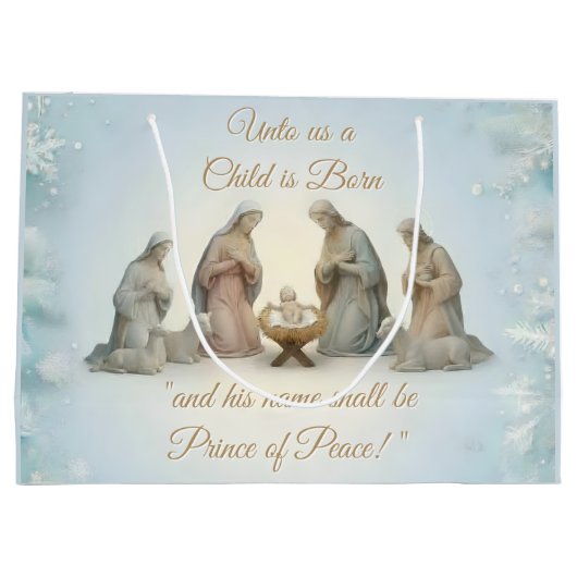 Christian Design Christmas Große Geschenktüte (Rückseite)