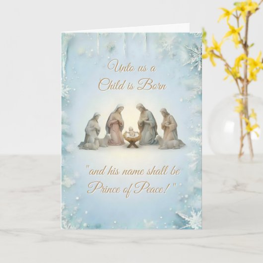 Christian Design Christmas Karte (Gelbe Blume)