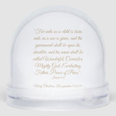 Christian Design Christmas Schneekugeln (Rückseite)