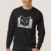 Christian Design Featuring Alpha and Omega Bible C Sweatshirt (Vorderseite)