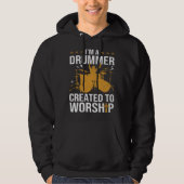 Christian Drummer For Men Women Drum Player Hoodie (Vorderseite)