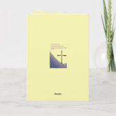 Christian Easter Card with empty gold cross Karte (Rückseite)