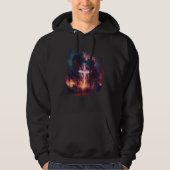 Christian Easter Resurrection Jesus Lighting Relig Hoodie (Vorderseite)