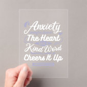 Christian Encouragement Quote – Anxiety & Kindness Acryleinladungen (Insitu (Handheld))