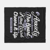 Christian Encouragement Quote – Anxiety & Kindness Fleecedecke (Vorderseite (Horizontal))