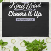 Christian Encouragement Quote – Anxiety & Kindness Geschirrtuch (Gefaltet)