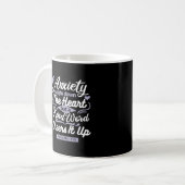 Christian Encouragement Quote – Anxiety & Kindness Kaffeetasse (Vorderseite Links)