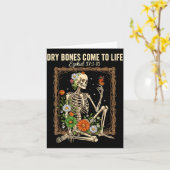 Christian Faith Dry Bones Come To Life Skeleton Fl Karte (Gelbe Blume)