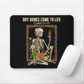 Christian Faith Dry Bones Come To Life Skeleton Fl Mousepad (Mit Mouse)