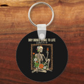 Christian Faith Dry Bones Come To Life Skeleton Fl Schlüsselanhänger (Vorderseite)