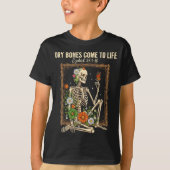 Christian Faith Dry Bones Come To Life Skeleton Fl T-Shirt (Vorderseite)