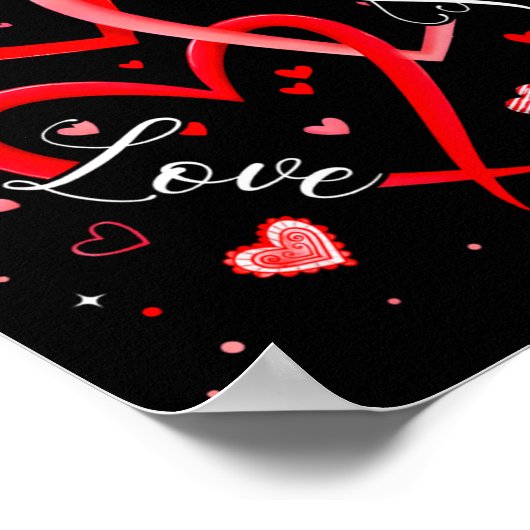 Christian Faith Hope Love Hearts Religious Valenti Poster (Ecke)
