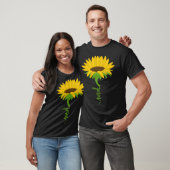 Christian Faith Jesus Flower Yellow Sunflower Evan T-Shirt (Unisex)