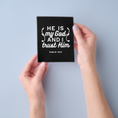 Christian Faith Quote – Trust in God Psalm 91:2 Flyer (Gruppe)