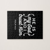 Christian Faith Quote – Trust in God Psalm 91:2 Puzzle (Horizontal)