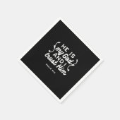 Christian Faith Quote – Trust in God Psalm 91:2 Serviette (Ecke)