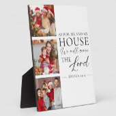 Christian Family Photo Joshua 24:15 Bible Verse Fotoplatte (Seite)