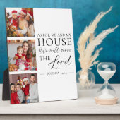 Christian Family Photo Joshua 24:15 Bible Verse Fotoplatte (Seite)