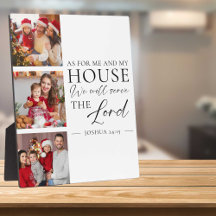 Christian Family Photo Joshua 24:15 Bible Verse