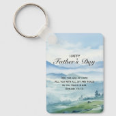 Christian Fathers Day Bible Verse Schlüsselanhänger (Vorderseite)