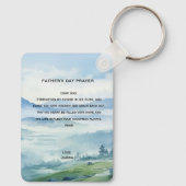 Christian Fathers Day Bible Verse Schlüsselanhänger (Rückseite)