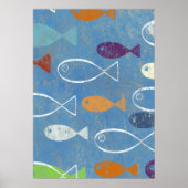 Christian Fish Art Poster (Vorne)