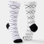 Christian Fish Symbol Ichthys Thunder_Cove Socken (Gewinkelt)