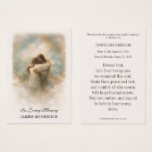 Christian Funeral Memorial Jesus Prayer Card (Vorne & Hinten)
