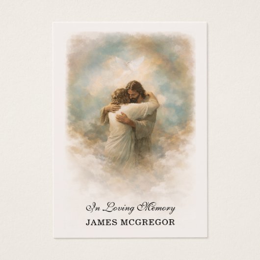 Christian Funeral Memorial Jesus Prayer Card (Vorderseite)