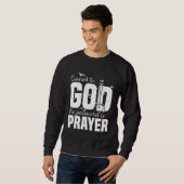 Christian God Jesus Prayer Message Quote Religious Sweatshirt (Vorne ganz)