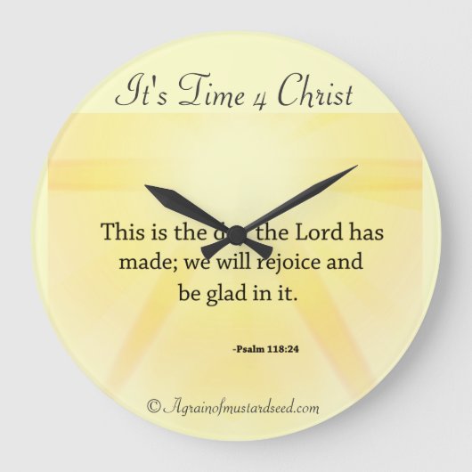 Christian Große Wanduhr (Vorderseite)