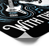 Christian Guitarist Praise Him With The Strings Poster (Ecke)